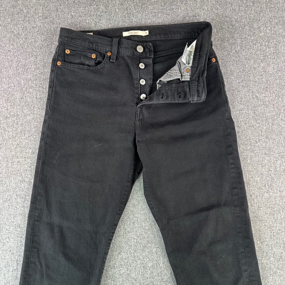 Levi's Jeans Womens 28 Wedgie Straight Black Button Fly Denim Pants 34964-0023